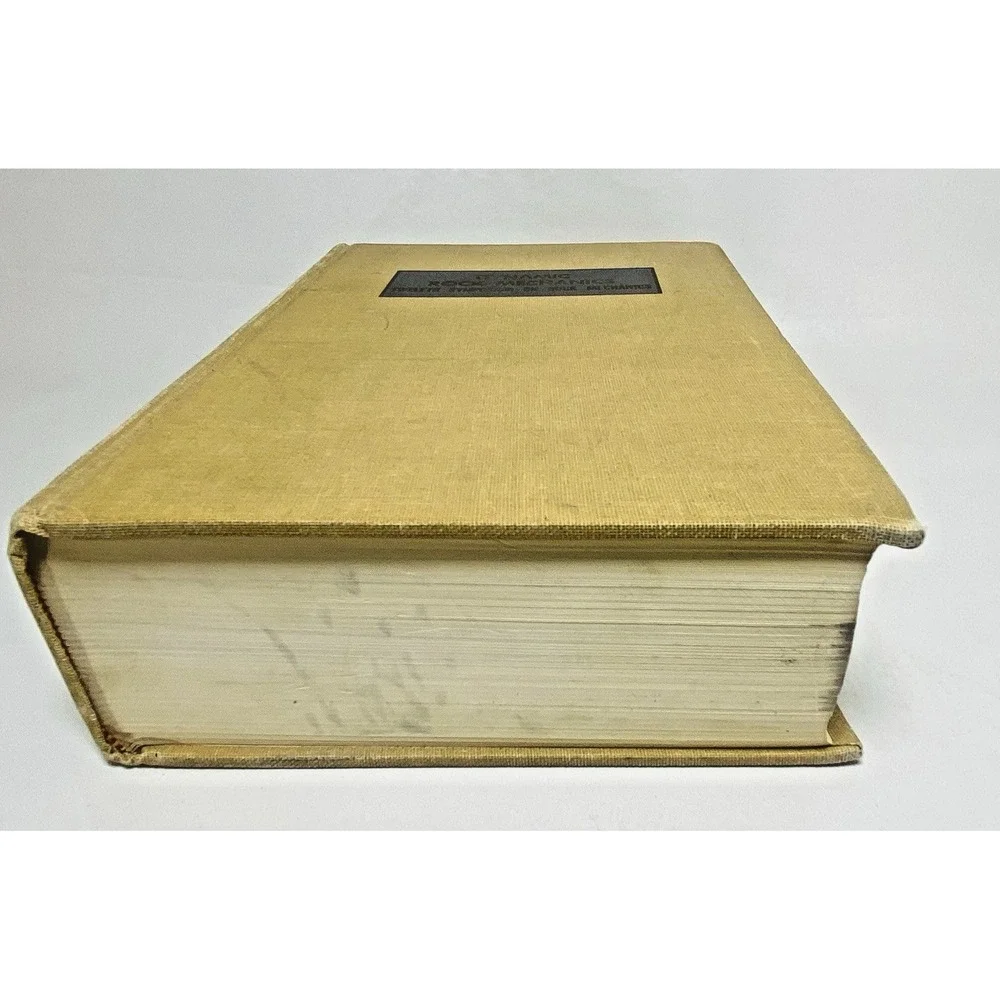 Dynamic Rock Mechanics 12th Symposium Edited by George‎ B. Clark Hardcover 1970s